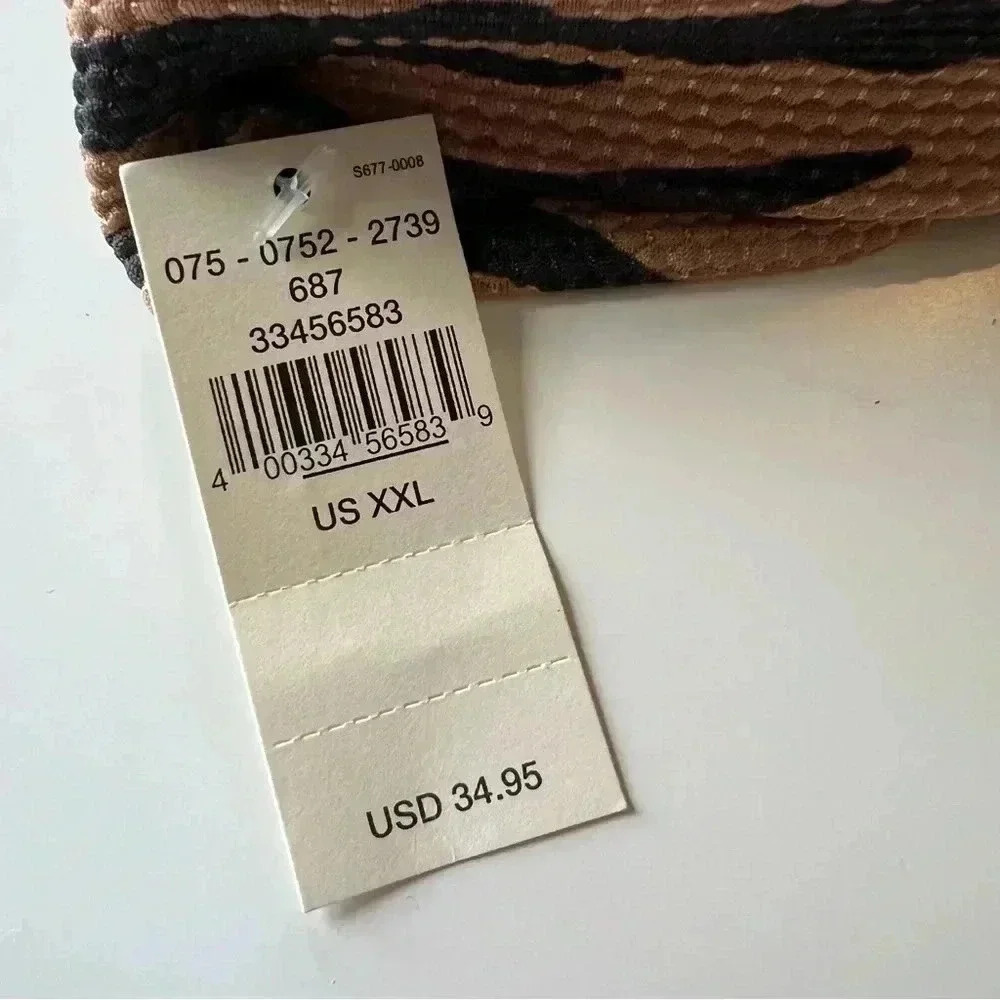 Aerie NWT Women’s Bathing Suit Triangle Top Only Zebra Animal Print Size XXL - Picture 7 of 7